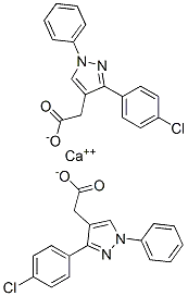 Molecular Structure of 75821-71-5 (calcium bis[3-(4-chlorophenyl)-1-phenyl-1H-pyrazole-4-acetate])
